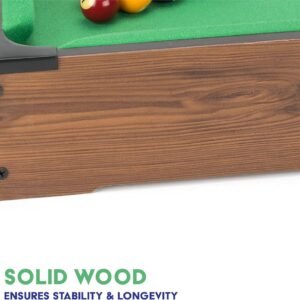 Kids Power Play 20" Tabletop Pool Table Game Set - Image 3