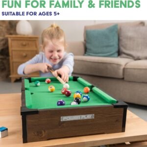 Kids Power Play 20" Tabletop Pool Table Game Set - Image 4