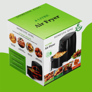 Domestic King Air Fryer 4L Digital Free Recipe Book - Image 6