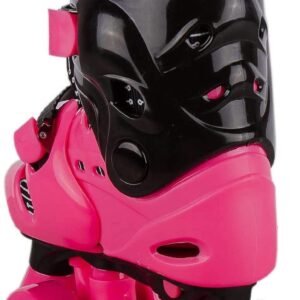 Elektra Adjustable Quad Boot Blk Pink 13J-2 - Image 4