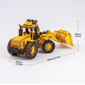 ROBOTIME ROKR Front End Loader 3D Wooden Puzzle - Image 3